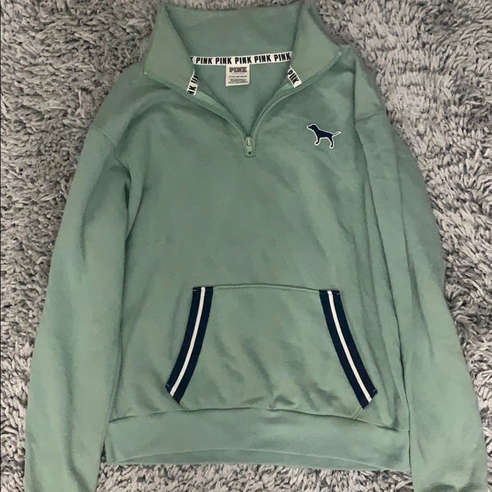 victoria secret/ pink quarter zip size xs